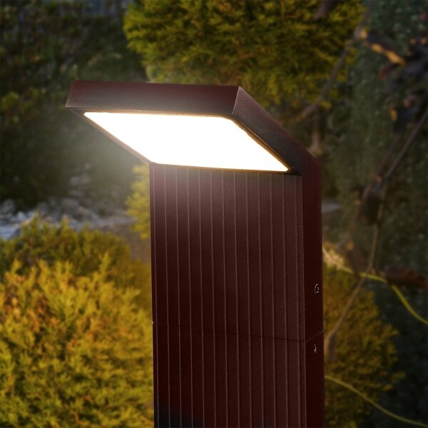 Brilagi - Lampada LED da esterno RIANO LED/8W/230V marrone IP65 80 cm