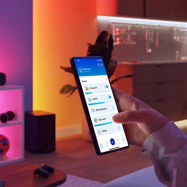 Philips - Striscia LED RGBIC dimmerabile SMART STRIP 3m LED/13W/230V 2700/6500K Wi-Fi