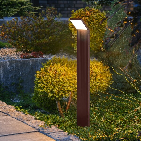 Brilagi - Lampada LED da esterno RIANO LED/8W/230V marrone IP65 80 cm