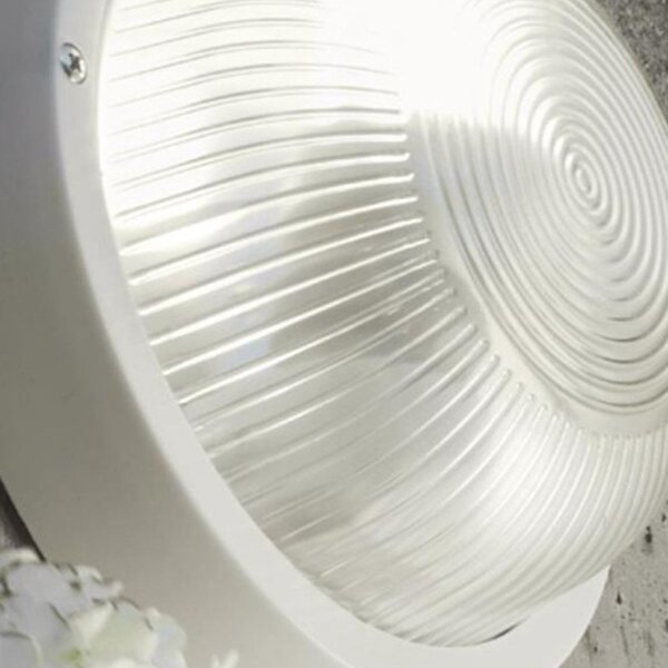 Applique moderno sovil echo tonda 47 02 e27 led termoplastico vetro - Sovil Illuminazione