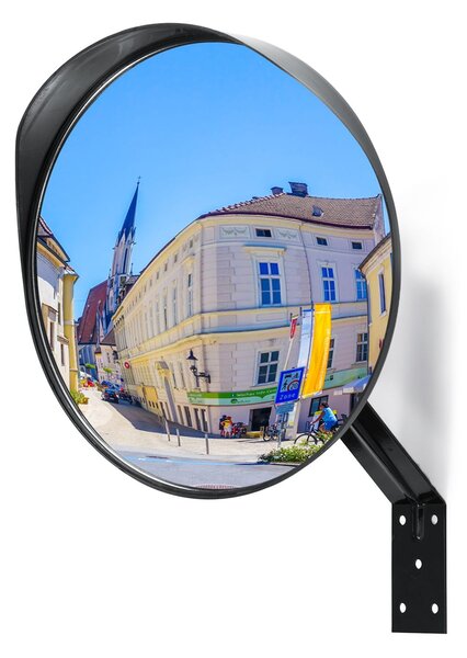 OneConcept Specchio convesso, Ø 30 cm, vetro acrilico, 130°, policarbonato