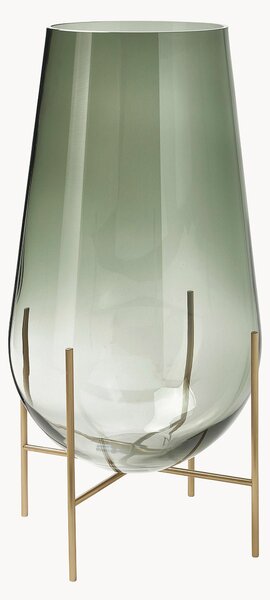Vaso da terra in vetro soffiato Echasse, alt. 60 cm