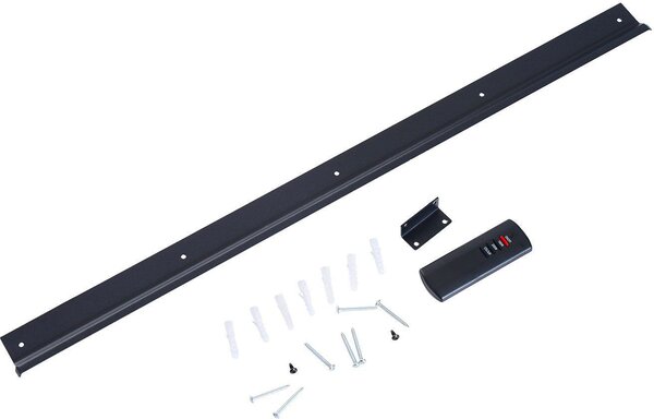 DecHome Caminetto Elettrico da Parete In Acciaio Inox Vetro Temperato Potenza 900W/1800 Watt - 8D0014