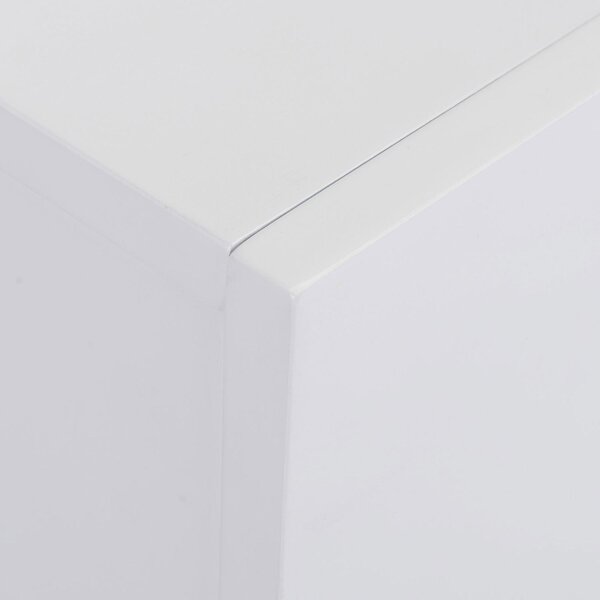 DecHome Camino Elettrico a Parete con Effetto Fiamma e timer Copertura 37mq Bianco