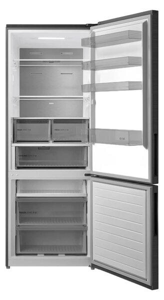 MIDEA Frigorifero Combinato Capacit 435 Litri Classe energetica E Raffreddamento Total No Frost colore Dark Inox - MDRB593FGE45