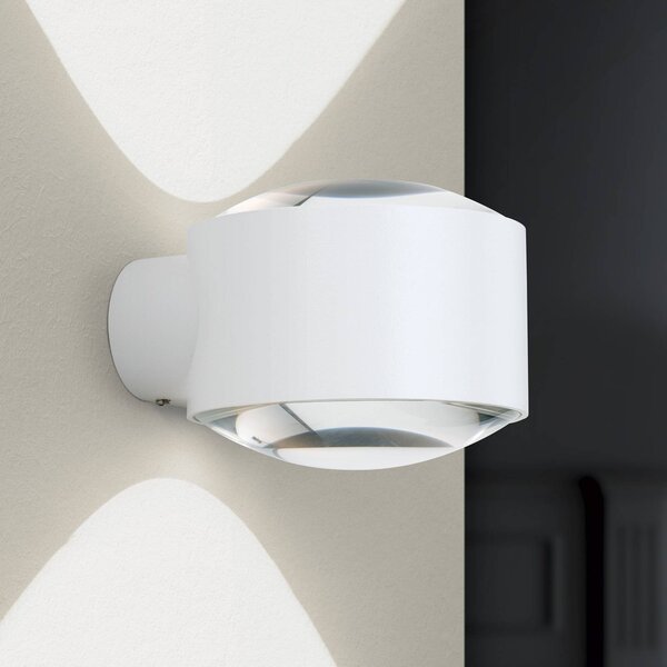 ORION Applique da esterno Tatra LED, bianco, Ø 10,2 cm, alluminio, up/down