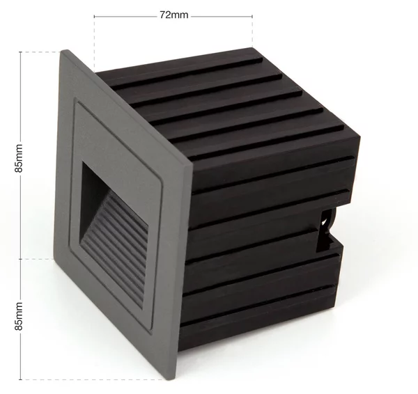 ORION Applique a LED da incasso Loro, antracite, larghezza 8,5 cm, alluminio Loro, Nero, Alluminio, Moderno, Applique da esterni