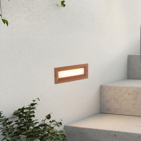 Lampade da esterno Lucande, Lachlain, Marrone / Ruggine, Balcone, Alluminio, Moderno