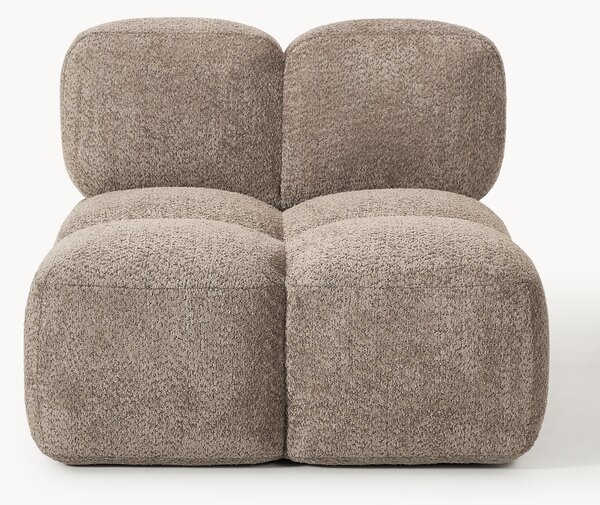Modulo centrale in teddy-bouclé Tayla