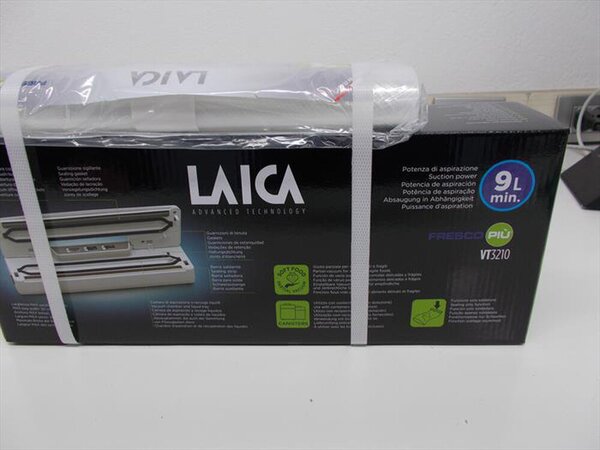 LAICA Kit Macchina Sottovuoto + 2 Rotoli 0.6 bar 9 lt/min 100 Watt - VT3210+VT3505