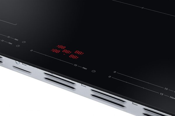 Samsung Piano Cottura Induzione 5 Fuochi Larghezza 80 cm in Vetro colore Nero - NZ85C5047FK/U1 Slim Fit