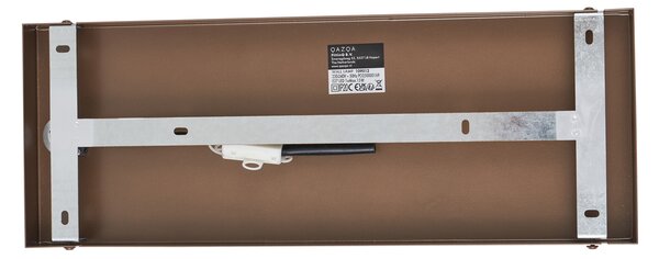 Applique Hotel Chic bronzo scuro con vetro ambrato - Stavelot