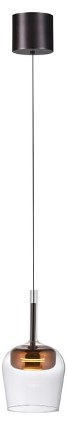 Lampadario a LED Pilot Q-KON in rame 9W, tonalità di bianco, 300 lm, vetro, dimensioni: 200x21x21 cm, IP20, Paul Neuhaus