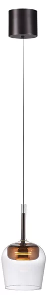 Lampadario a LED Pilot Q-KON in rame 9W, tonalità di bianco, 300 lm, vetro, dimensioni: 200x21x21 cm, IP20, Paul Neuhaus