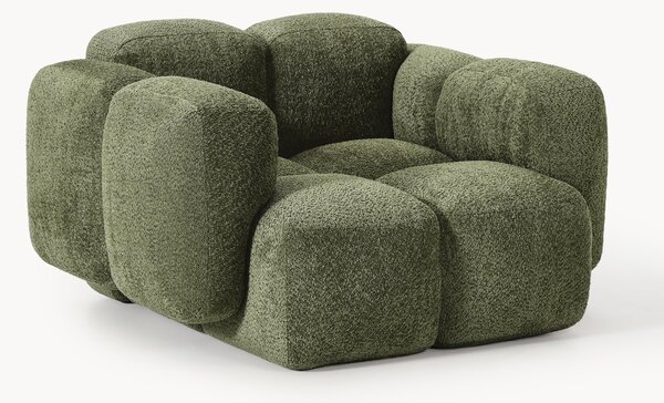 Poltrona lounge in teddy-bouclé Tayla