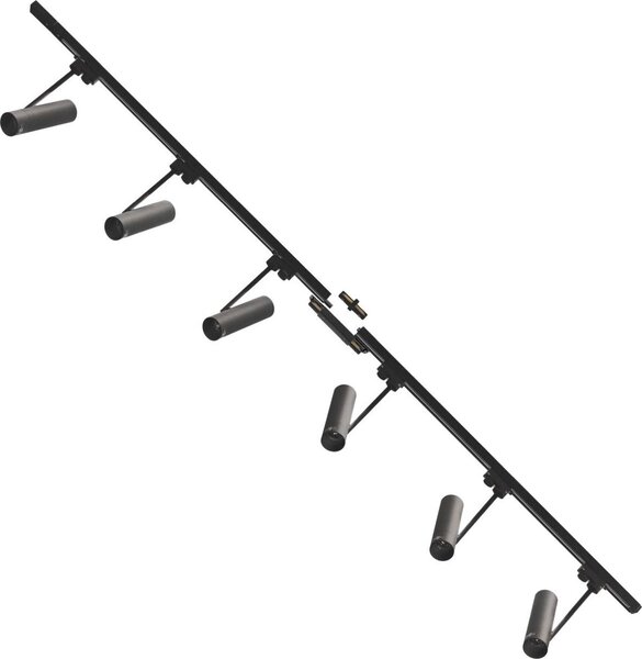 Kit binario nero dritto 2m con faretti monofase 3026 Zuma Line