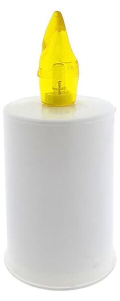 Candela LED/2xAA bianco caldo 10,8 cm bianco