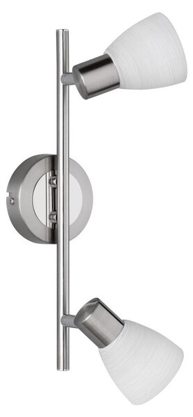 Grazioso faretto LED da 8 watt in nichel opaco
