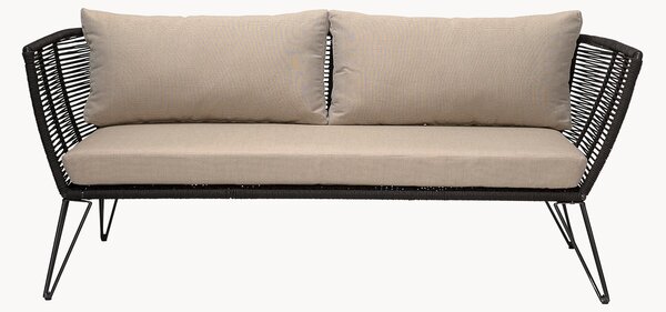 Divano da giardino 2 posti in tessuto beige Mundo