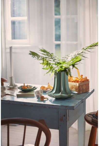 Vaso verde chiaro in ceramica (altezza totale 20,5 cm) Kantarel – Kähler Design