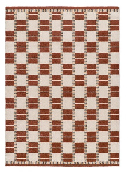 Tappeto beige/color terracotta 133x190 cm Astra – Universal