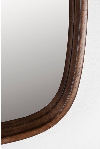 Specchio da parete con telaio in legno massiccio 50x50 cm Nyko – White Label