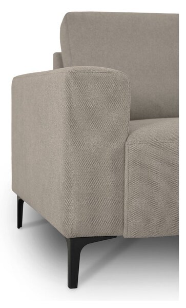 Divano angolare marrone chiaro (con penisola a destra/a L) con rivestimento in ciniglia Fabian – Scandic