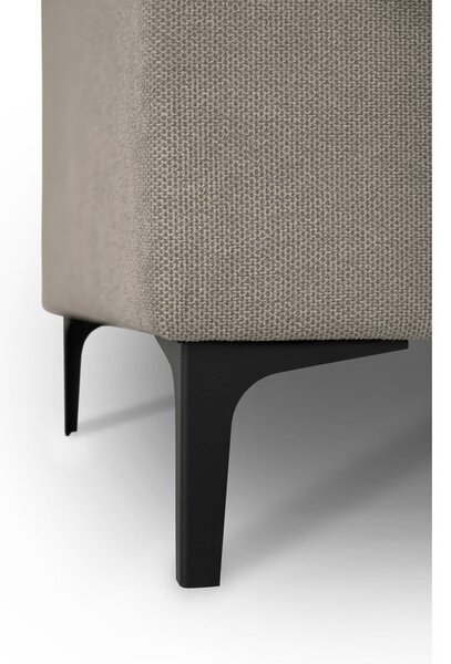 Divano angolare marrone chiaro (con penisola a sinistra/a U) con rivestimento in ciniglia Fabian – Scandic
