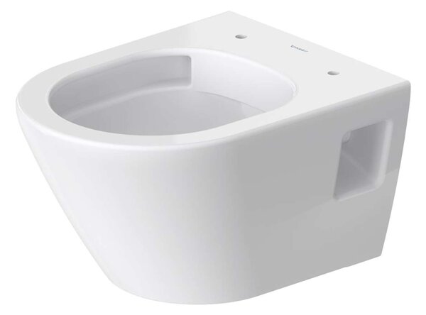 Duravit D-Neo - WC sospeso Compact, con copriwater, Rimless, bianco 45870900A1