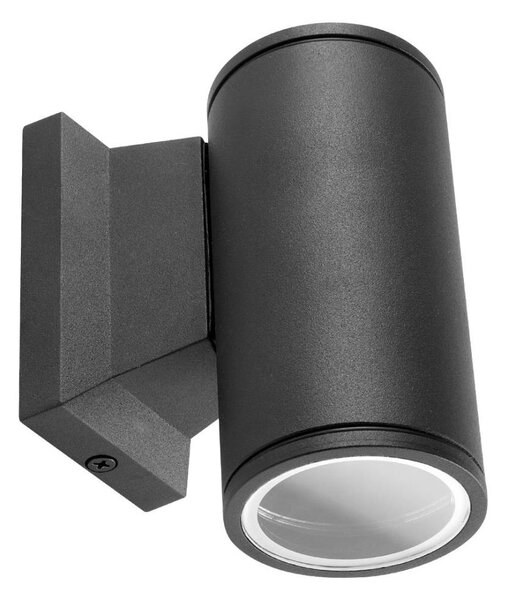 Aigostar - Applique da esterno 1xGU10/230V IP65 nera rotonda