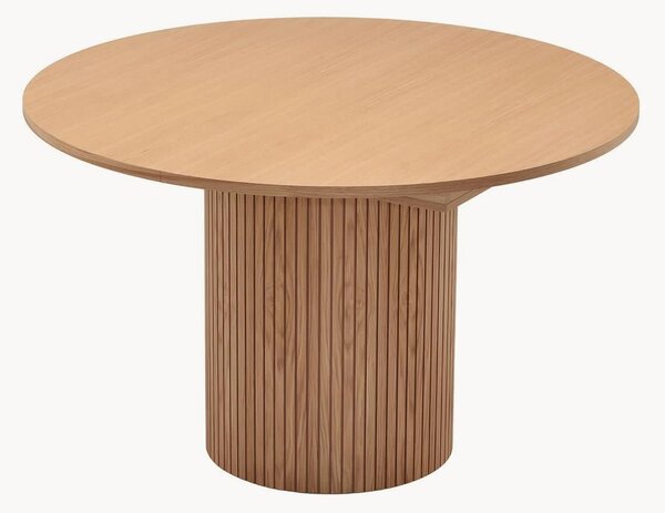 Tavolo rotondo allungabile in legno di quercia Toscana, Ø 120-160 cm