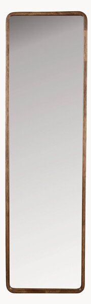 Specchio da parete con cornice in legno di caucciù Nyko