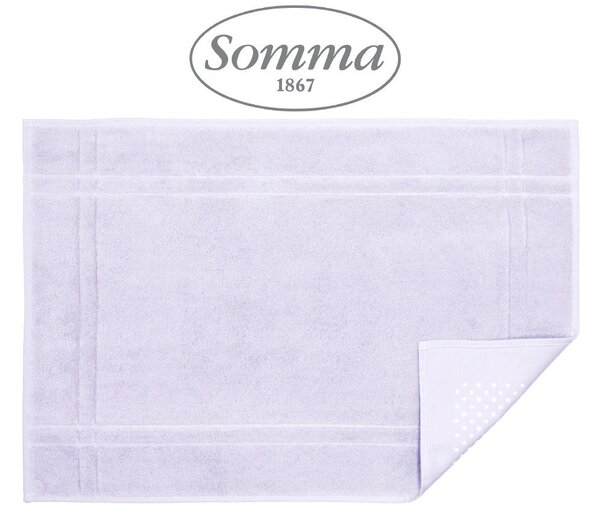 Tappeto bagno in puro cotone con antiscivolo SOMMA Art. ORIGAMI Var. 700 GLICINE - Misura 50x80