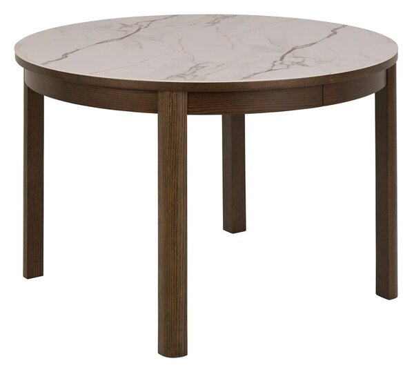 Tavolo da pranzo rotondo con piano in ceramica allungabile ø 120 cm Southampton – Actona