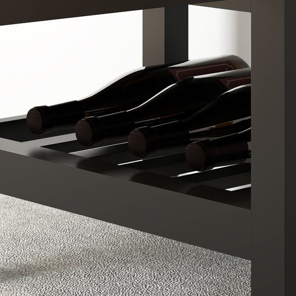 HOMCOM Carrello da Cucina su Ruote, Carrello di Servizio con Piano in Legno di Hévéa e Cassetto, 63,5x40x90 cm, Nero | Aosom Italy