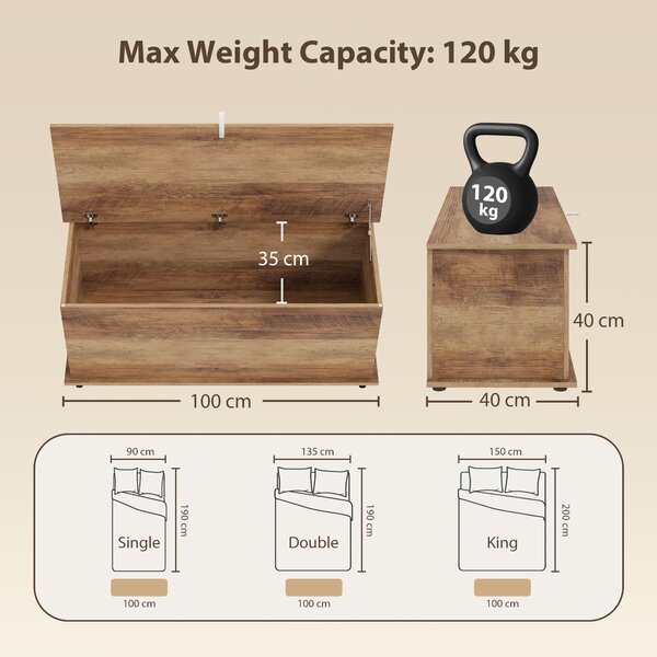 HOMCOM Panca Contenitore Multiuso Legno per Camera Ingresso Bianco 100x40x40cm | Aosom Italy