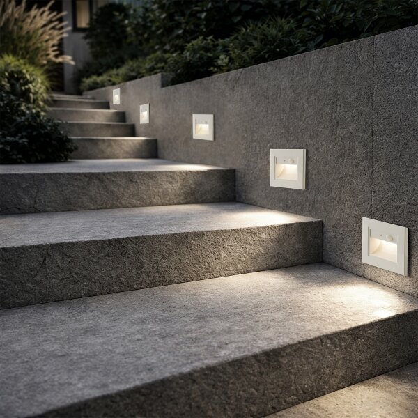 Brilagi - Lampada per scale a LED con sensore STEP LIGHT LED/1,5W/230V IP44 bianca