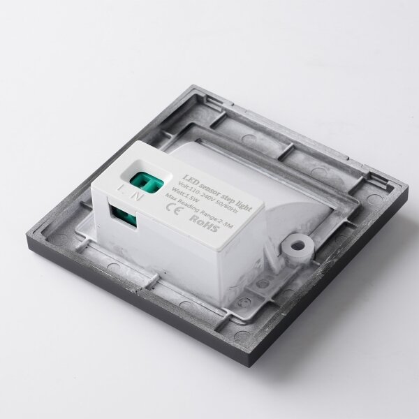 Brilagi - Lampada LED per scale con sensore STEP LIGHT LED/1,5W/230V IP44 nero