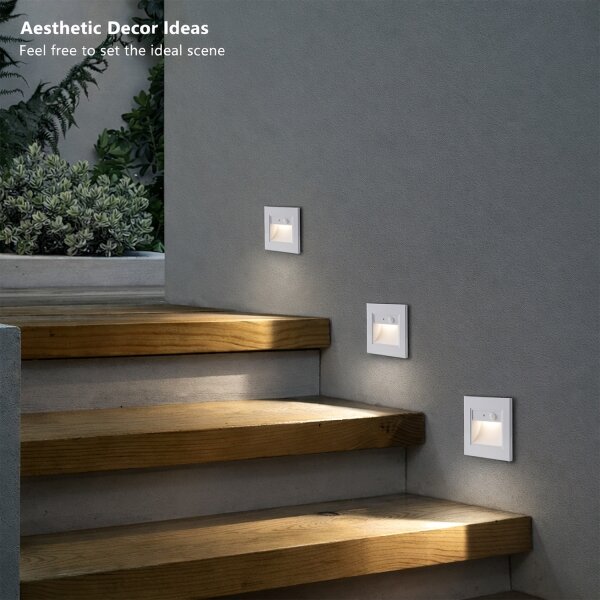 Brilagi - Lampada per scale a LED con sensore STEP LIGHT LED/1,5W/230V IP44 bianca