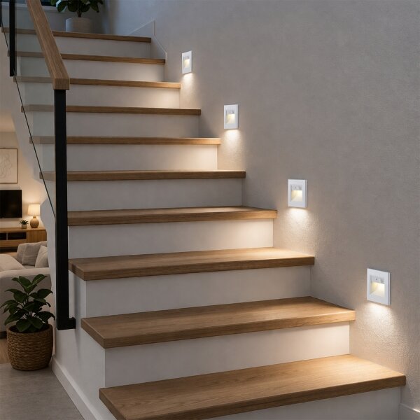 Brilagi - Lampada per scale a LED con sensore STEP LIGHT LED/1,5W/230V IP44 bianca