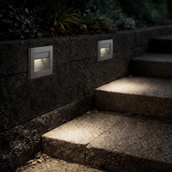 Brilagi - Lampada LED per scale STEP LIGHT LED/1,5W/230V IP44 antracite