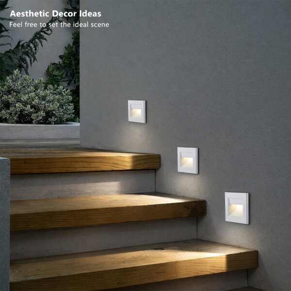 Brilagi - Lampada LED per scale STEP LIGHT LED/1,5W/230V IP44 bianca