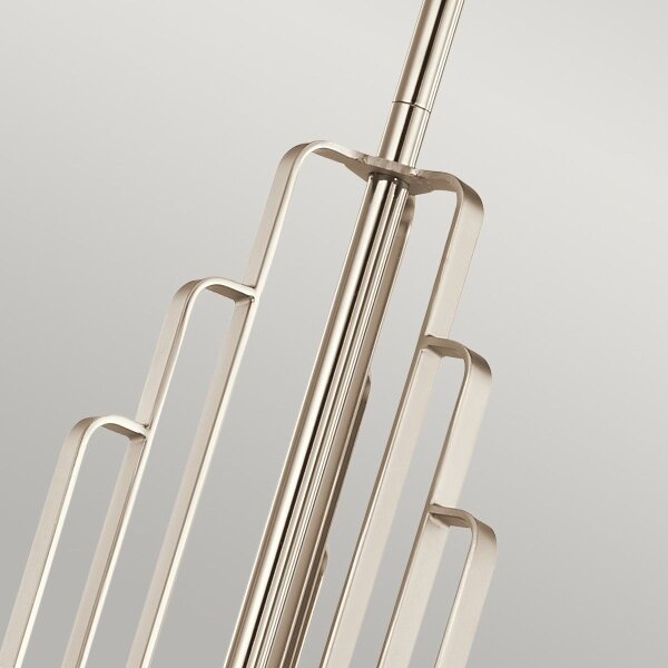 Quintiesse QN-KIMROSE6-PN - Lampadario a stelo KIMROSE 6xE14/40W/230V cromato lucido