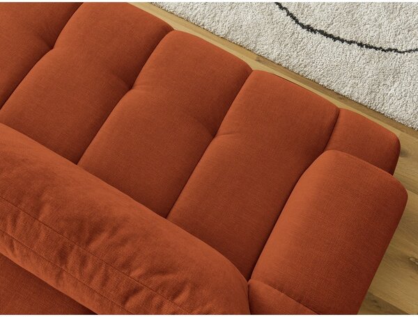 Divano color mattone allungabile e con contenitore 251 cm Fuji – Bobochic Paris