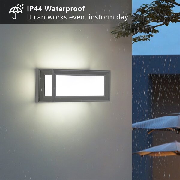 Brilagi - Applique da esterno LED con sensore PARKER LED/12W/230V grigio IP44