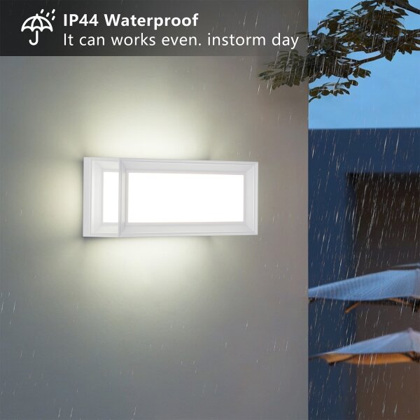 Brilagi - Lampada da parete a LED per esterni con sensore PARKER LED/12W/230V bianca IP44