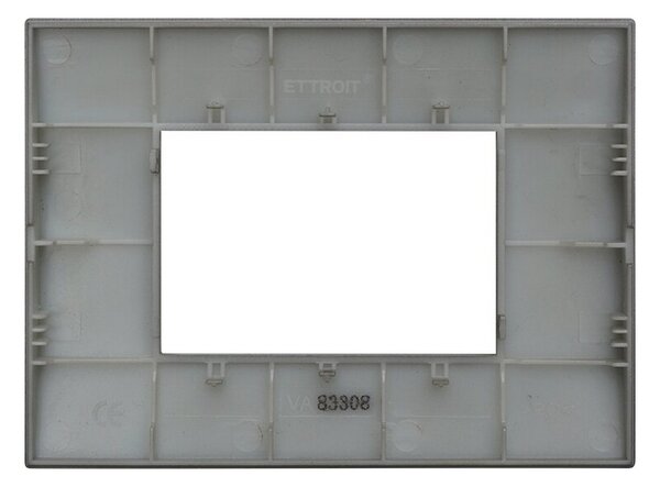 Placca 3 moduli 503 in plastica titanio compatibile anche con Vimar Arké
