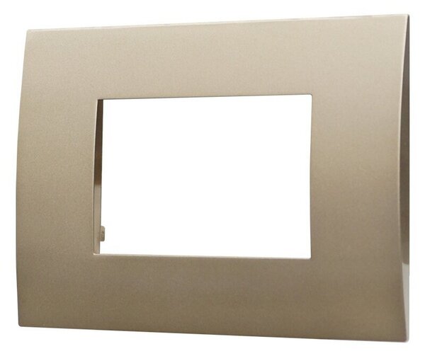 Placca 3 moduli 503 in plastica bronzo compatibile anche con Vimar Arké