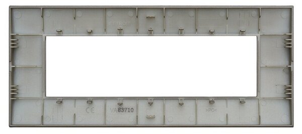 Placca 7 moduli 507 in plastica bronzo compatibile anche con Vimar Arké