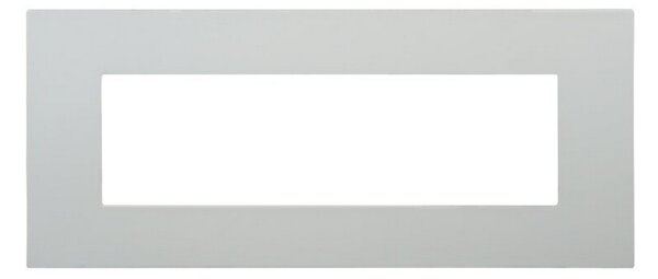 Placca 7 moduli 507 in plastica sabbia compatibile anche con Vimar Arké